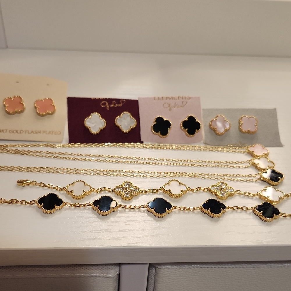 9pc Lot  Clover Jewelry